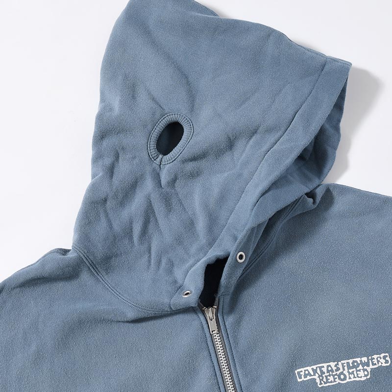 ZIP UP HOODIE -BLUEGRAY-