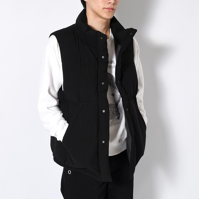 STLTH PUFFER VEST -ULTRA BLACK-