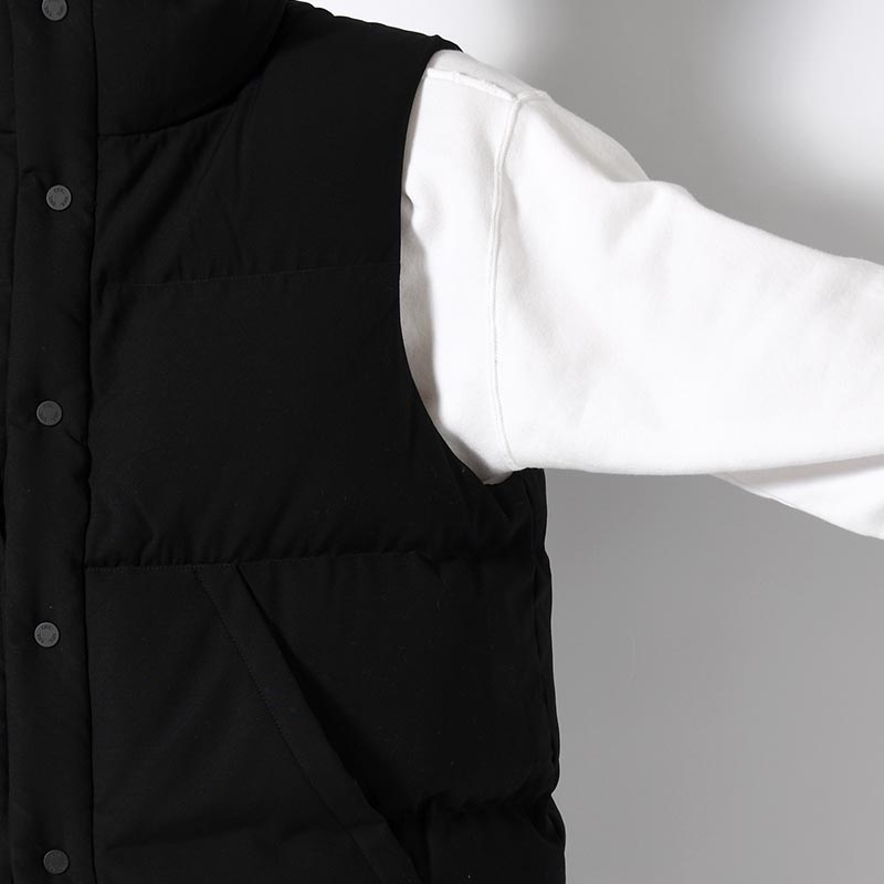 STLTH PUFFER VEST -ULTRA BLACK-