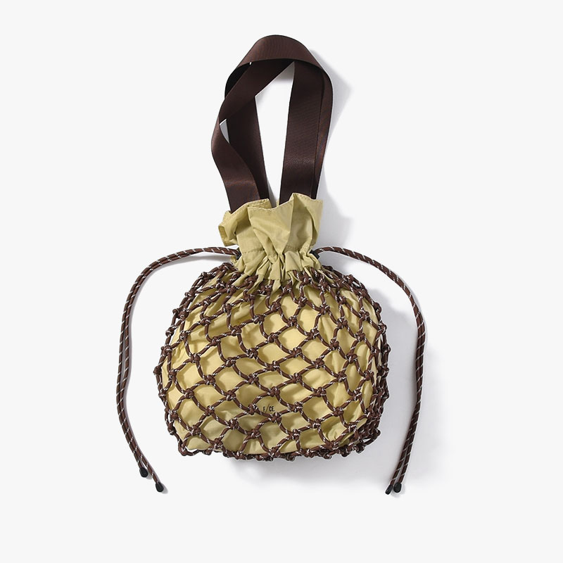 KNOTTING DRAWSTRING TOTE -4.COLOR-(BROWN)