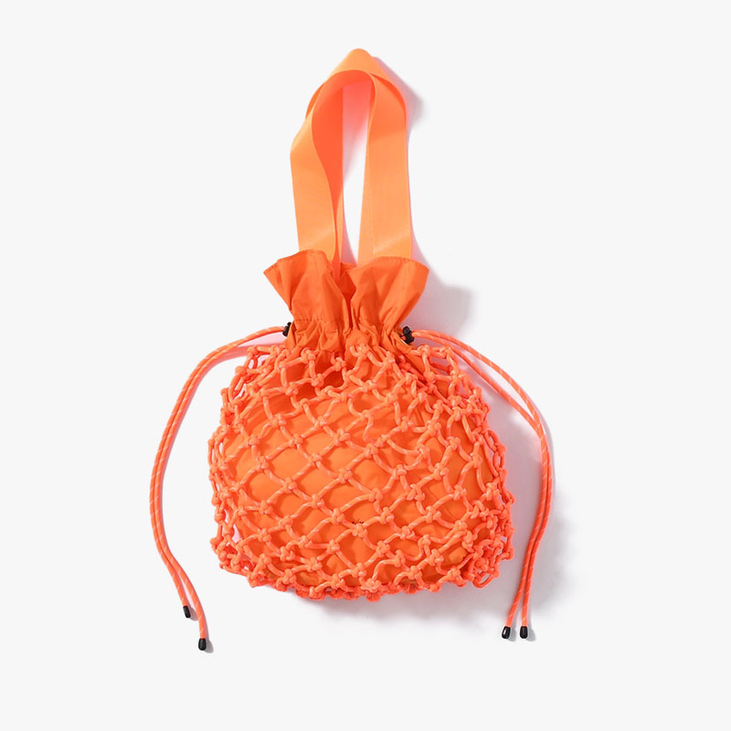 KNOTTING DRAWSTRING TOTE -4.COLOR-(ORANGE)