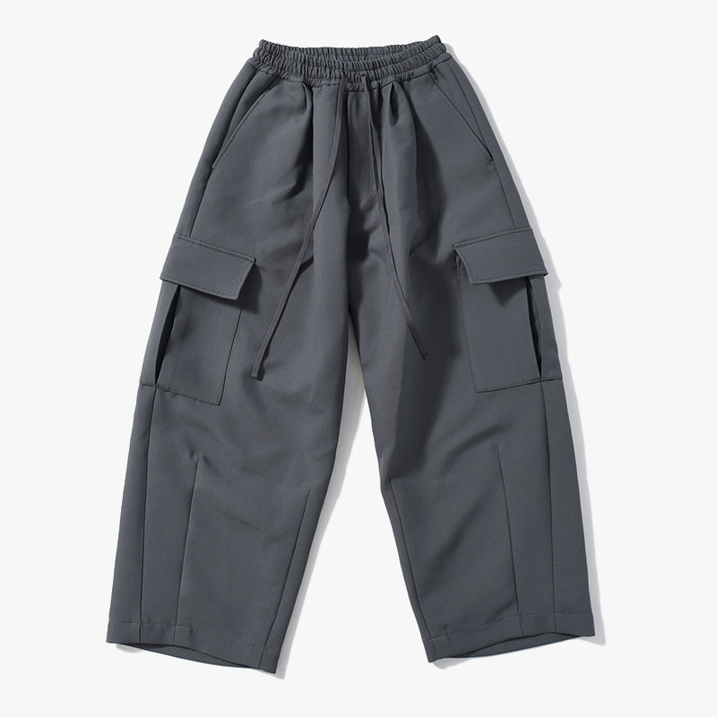 TECH TWILL WIDE CARGO -CHARCOAL-