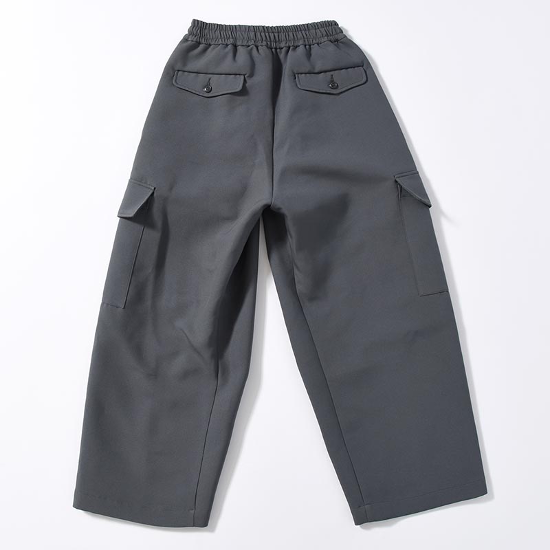 TECH TWILL WIDE CARGO -CHARCOAL-