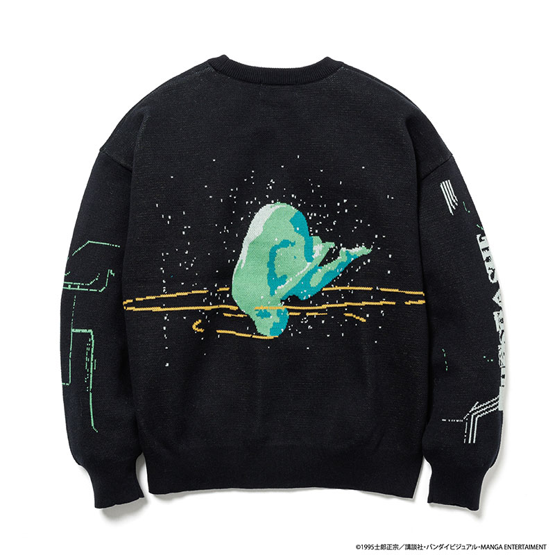 "GHOST IN THE SHELL" SWEATER -BLACK-