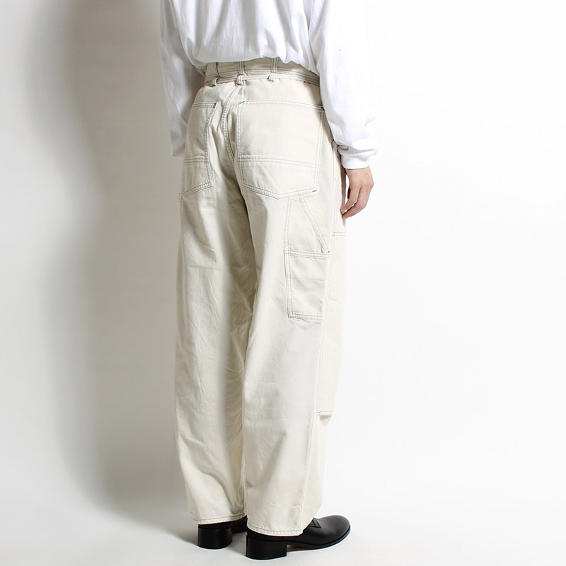 DOUBLE KNEE PAINTER PANTS -WHITE- | IN ONLINE STORE