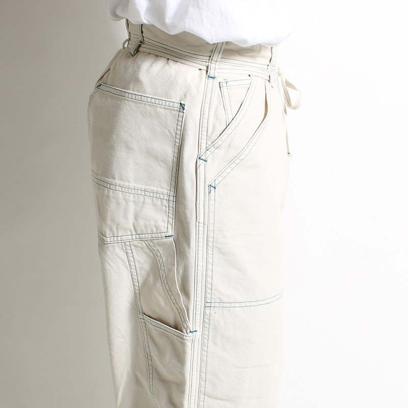 DOUBLE KNEE PAINTER PANTS -WHITE- | IN ONLINE STORE