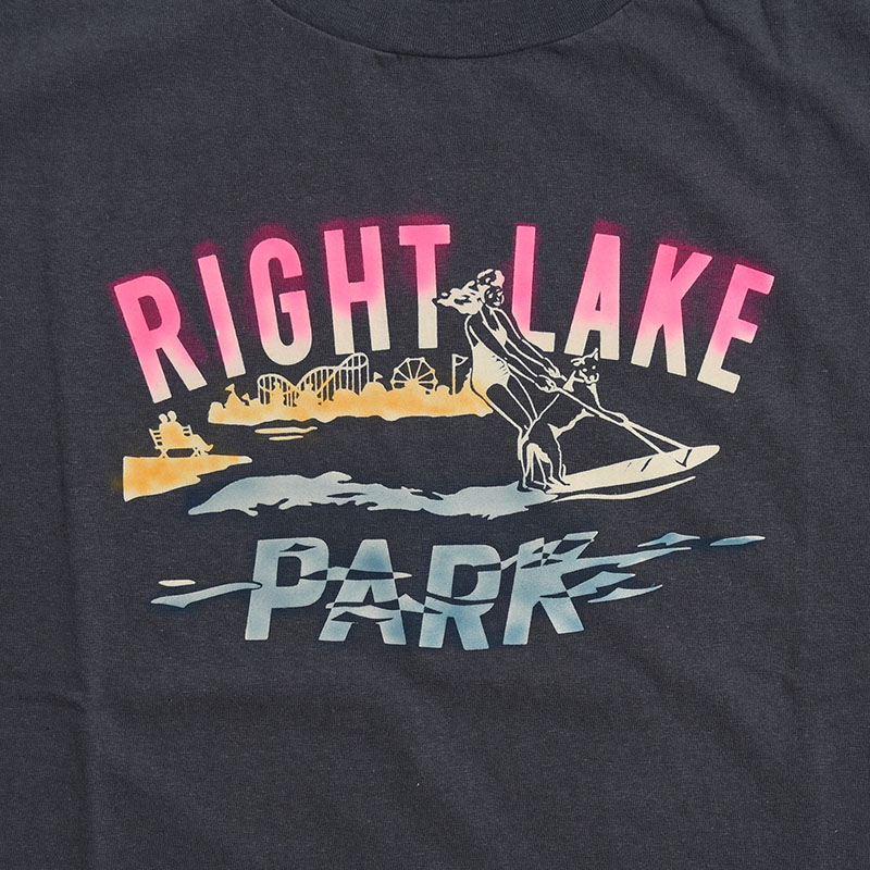 RIGHT LAKE PARK TEE -BLACK-