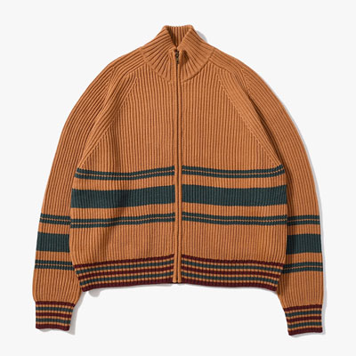 LETTERD ZUP BLOUSON -ORANGE-