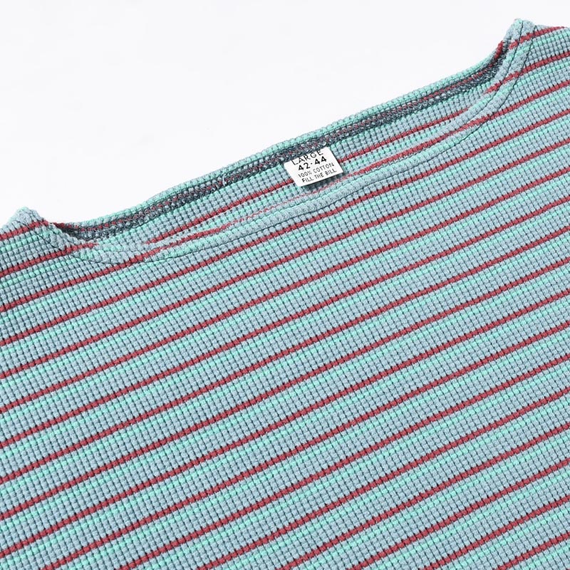 BOATNECK WAFFLE BORDER -SAX-