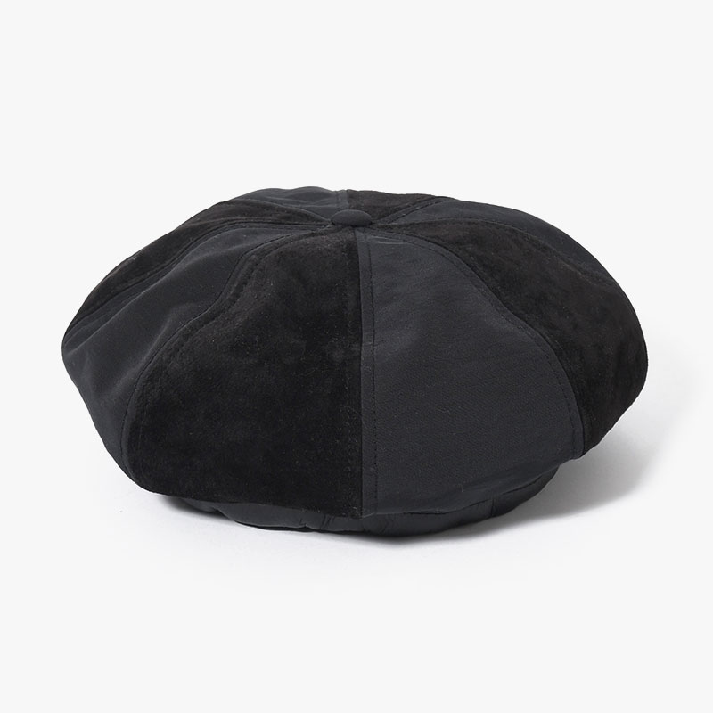 8PANEL COMBI BERET -2.COLOR-(BLACK)