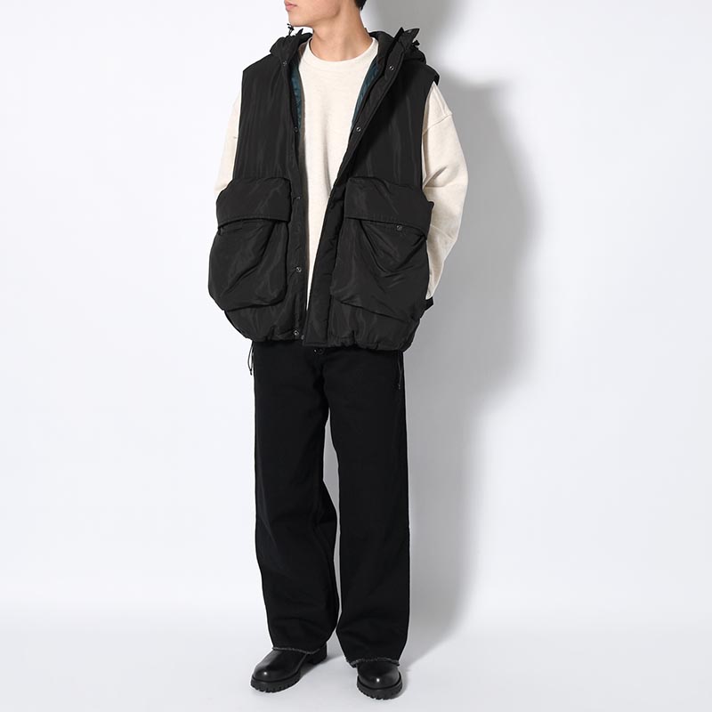 "HYATT PUFF VEST" BIG POCKET PUFF VEST -2.COLOR-