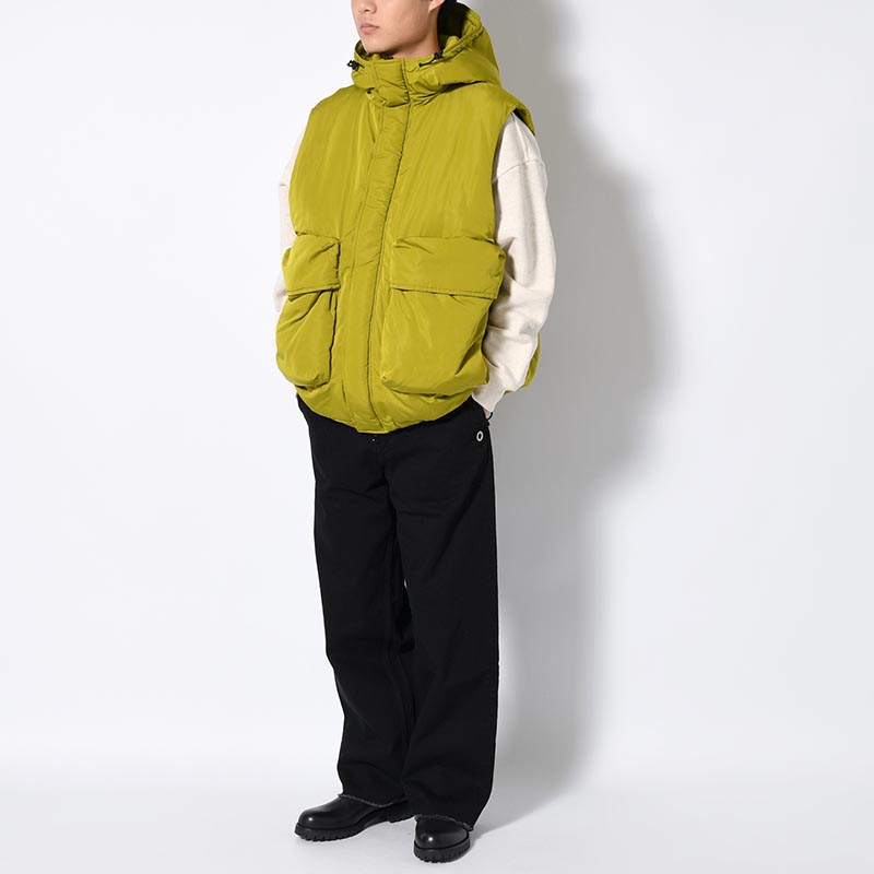 "HYATT PUFF VEST" BIG POCKET PUFF VEST -2.COLOR-