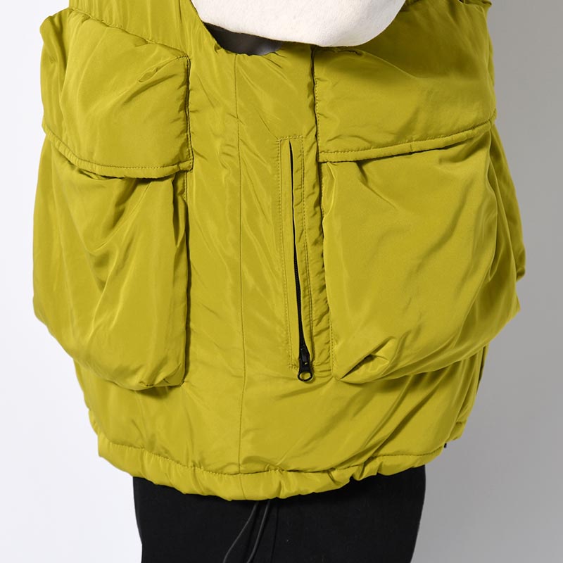 "HYATT PUFF VEST" BIG POCKET PUFF VEST -2.COLOR-