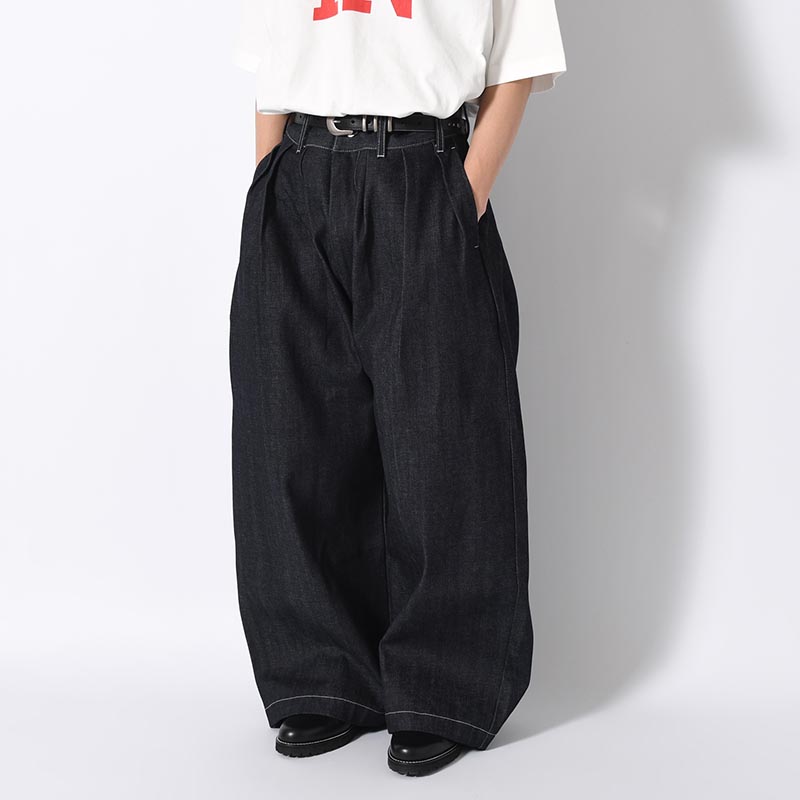 VOLENDAM WORKER WIDE PANTS -INDIGO-