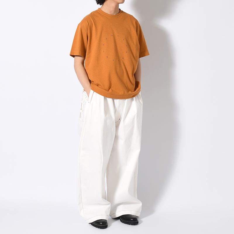 VOLENDAM WORKER WIDE PANTS -WHITE-