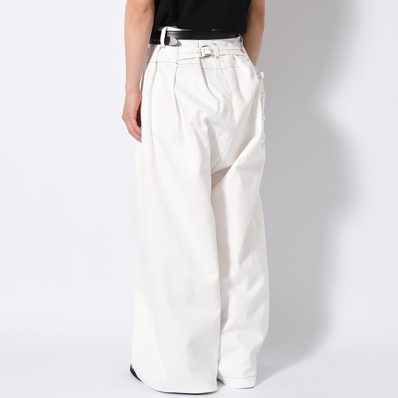 VOLENDAM WORKER WIDE PANTS -WHITE-