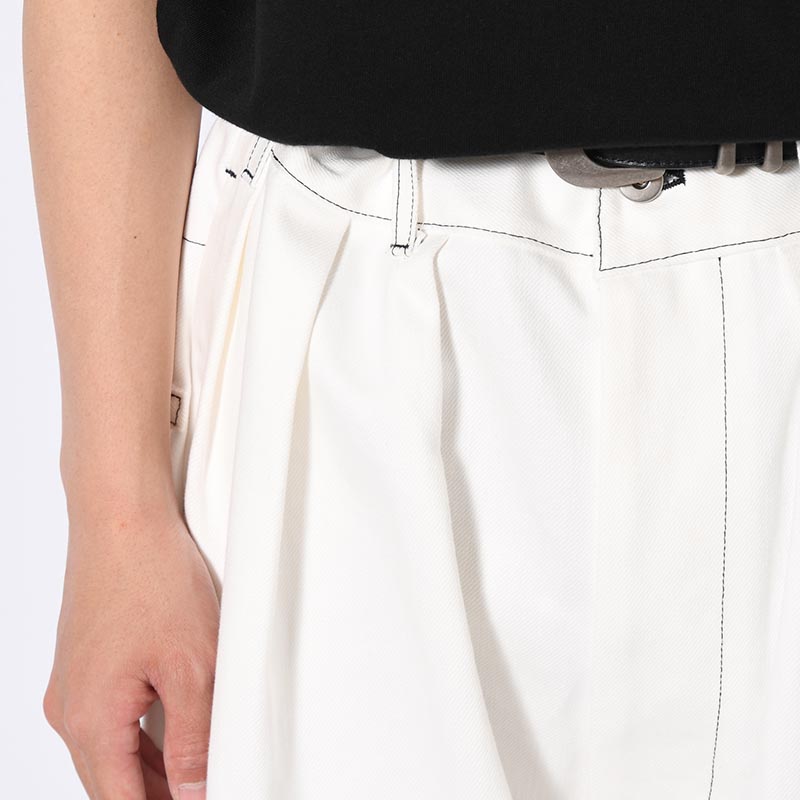 VOLENDAM WORKER WIDE PANTS -WHITE-