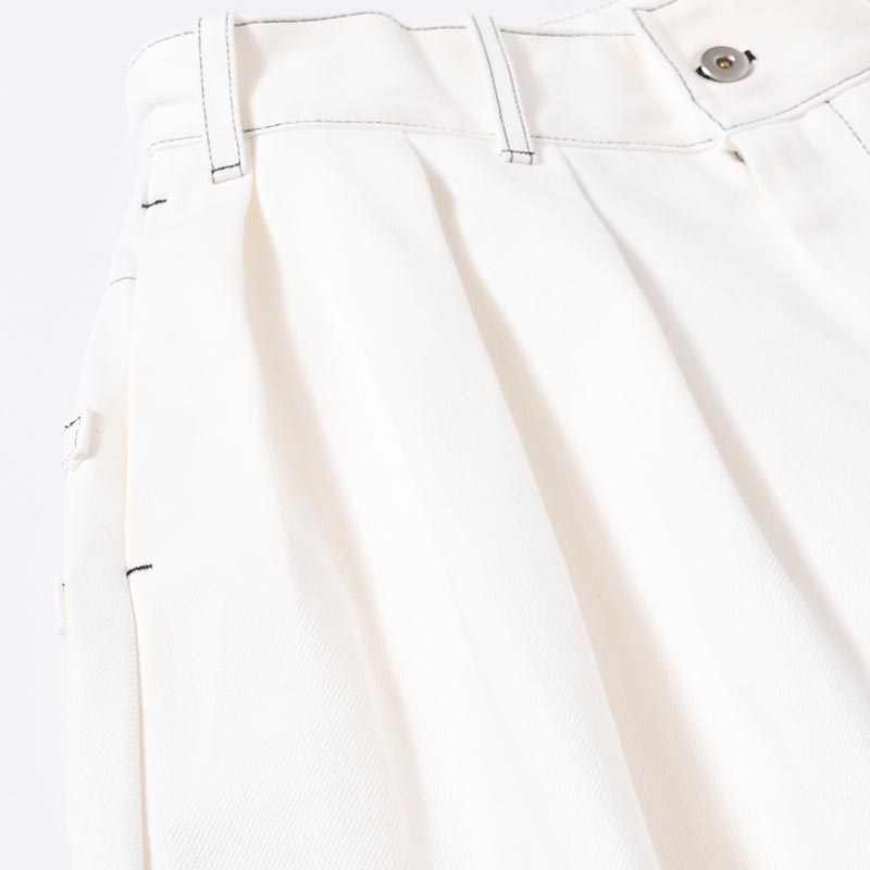 VOLENDAM WORKER WIDE PANTS -WHITE-