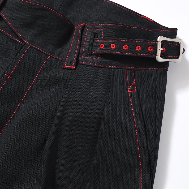 GURKHA PANTS -BLACK-