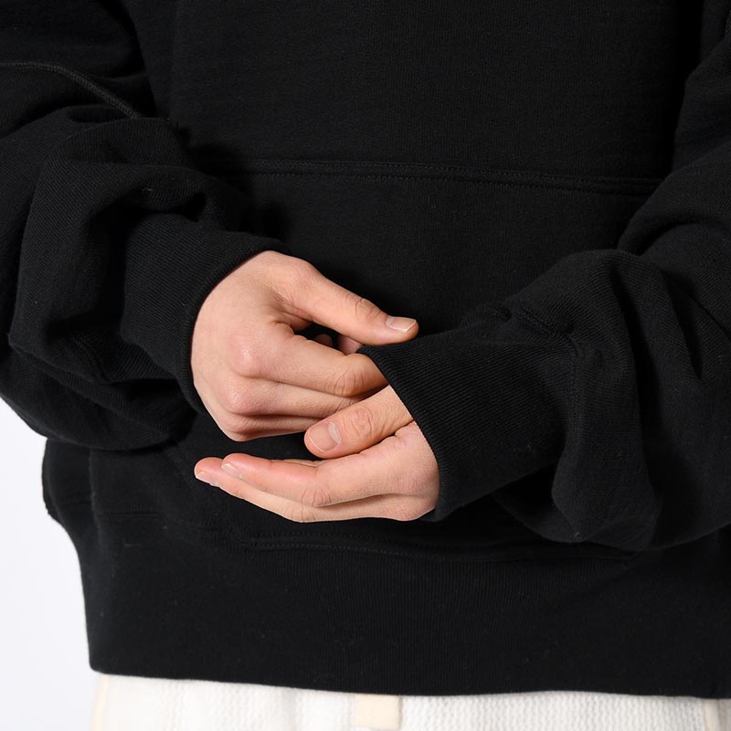 REVERSIBLE SWEAT HOODIE -BLACK-