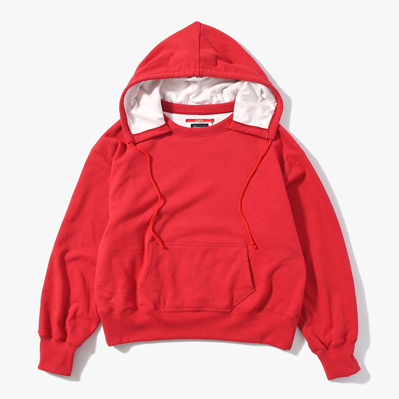 REVERSIBLE SWEAT HOODIE RED-