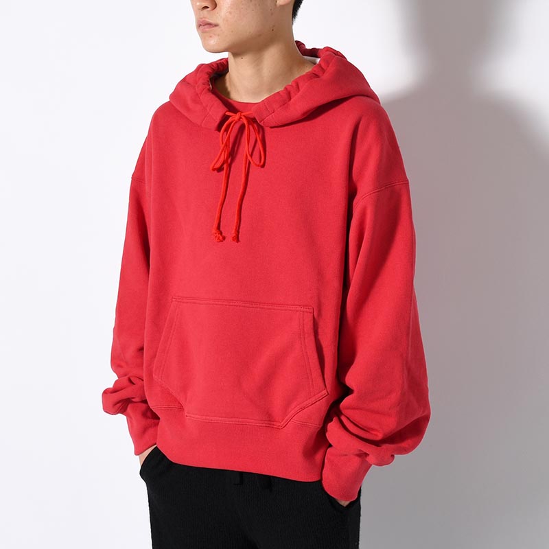 REVERSIBLE SWEAT HOODIE RED-