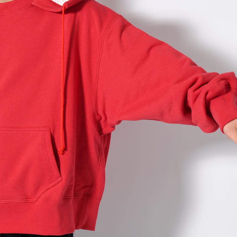 REVERSIBLE SWEAT HOODIE RED-