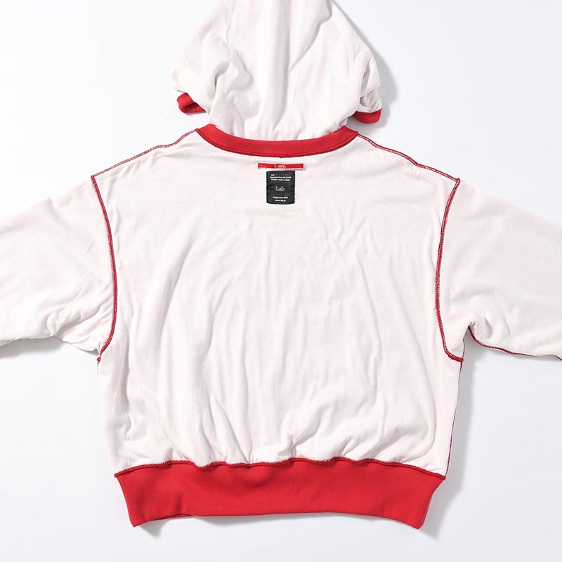 REVERSIBLE SWEAT HOODIE RED-