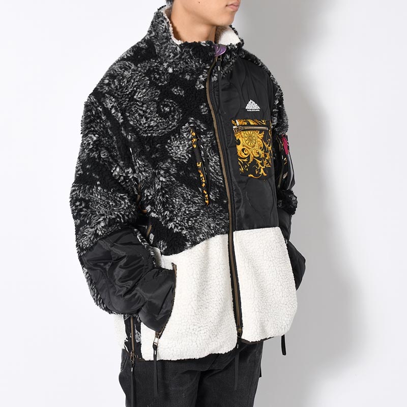 BOA FLEECE BLOUSON -BLACK MIX-