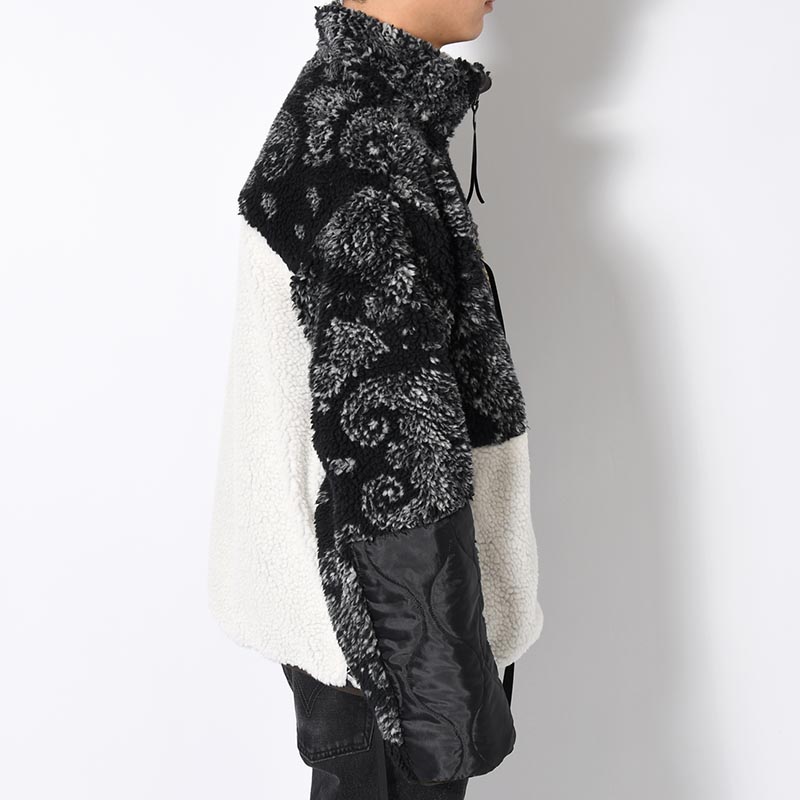 BOA FLEECE BLOUSON -BLACK MIX-