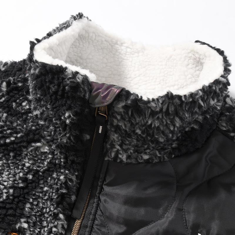 BOA FLEECE BLOUSON -BLACK MIX-