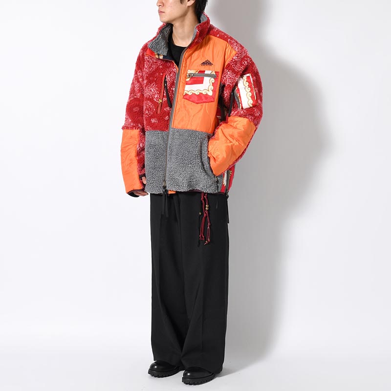 BOA FLEECE BLOUSON -RED MIX-