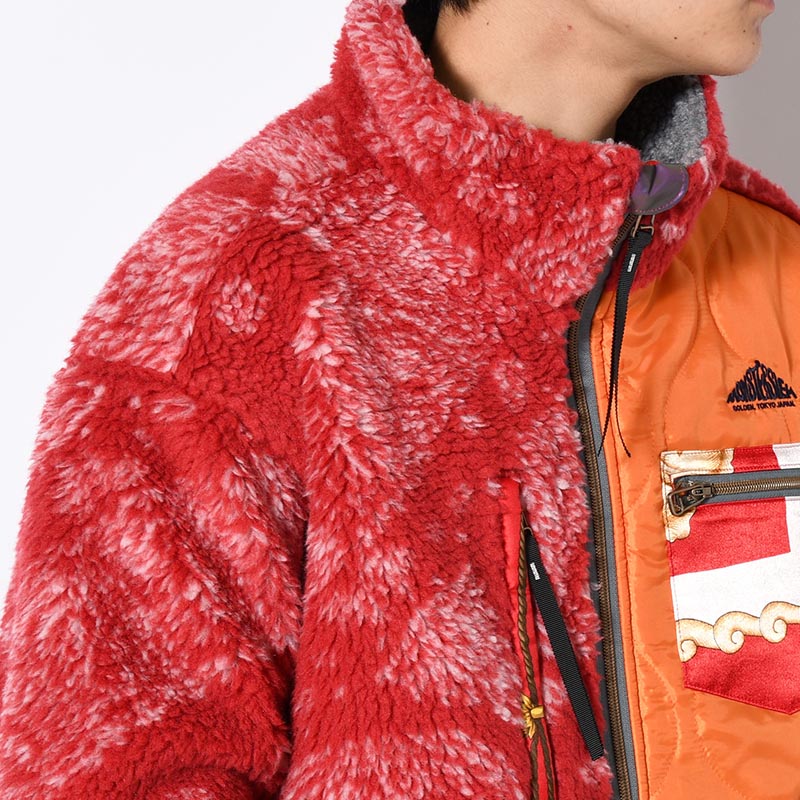 BOA FLEECE BLOUSON -RED MIX-