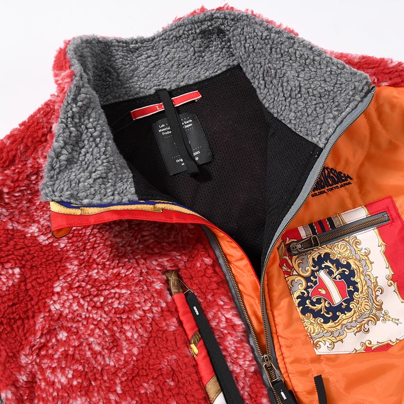 BOA FLEECE BLOUSON -RED MIX-