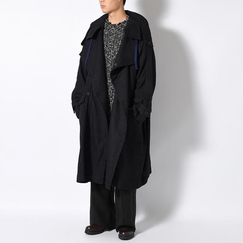 OVER COAT -NAVY-