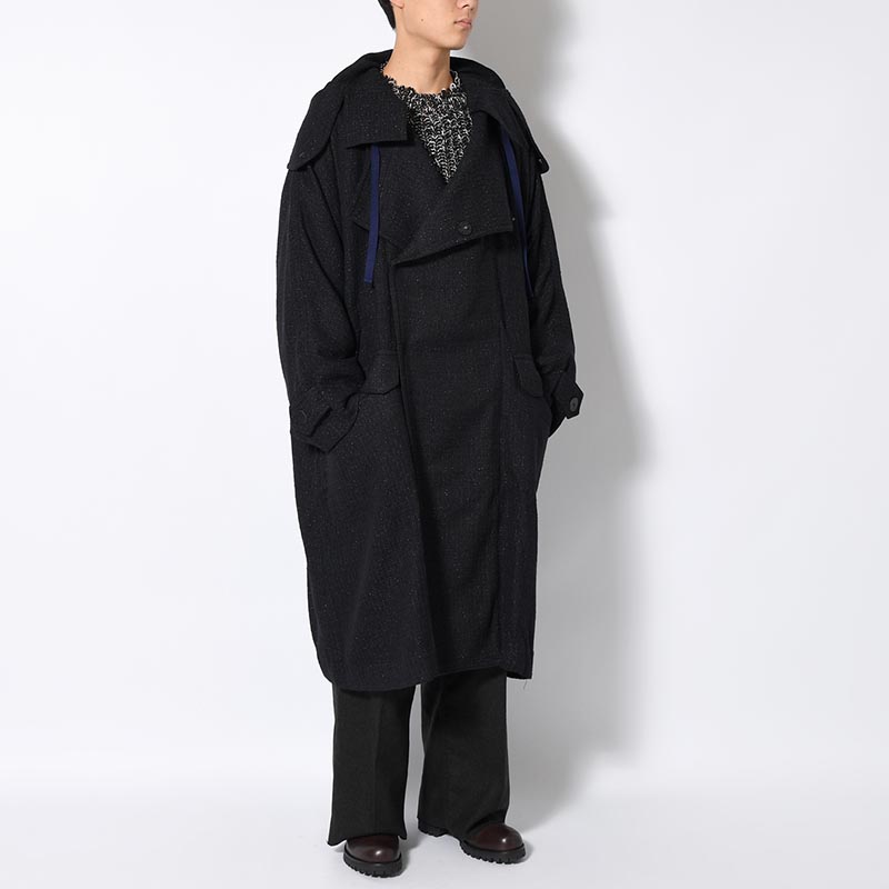 OVER COAT -NAVY-