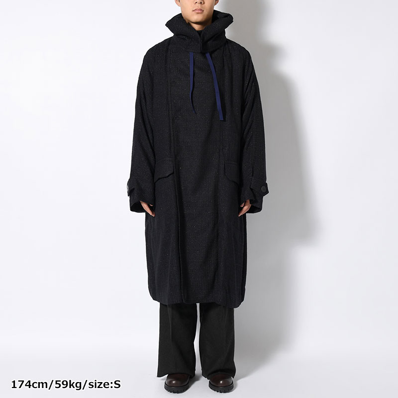 OVER COAT -NAVY-