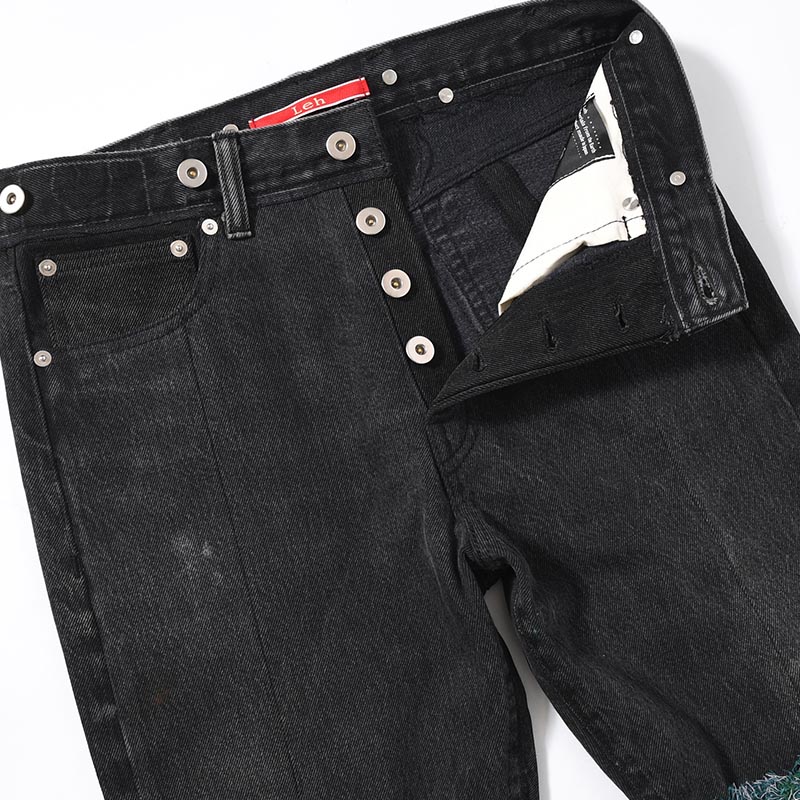 MONSTER 2nd DENIM PANTS size:S -BLACK/A-