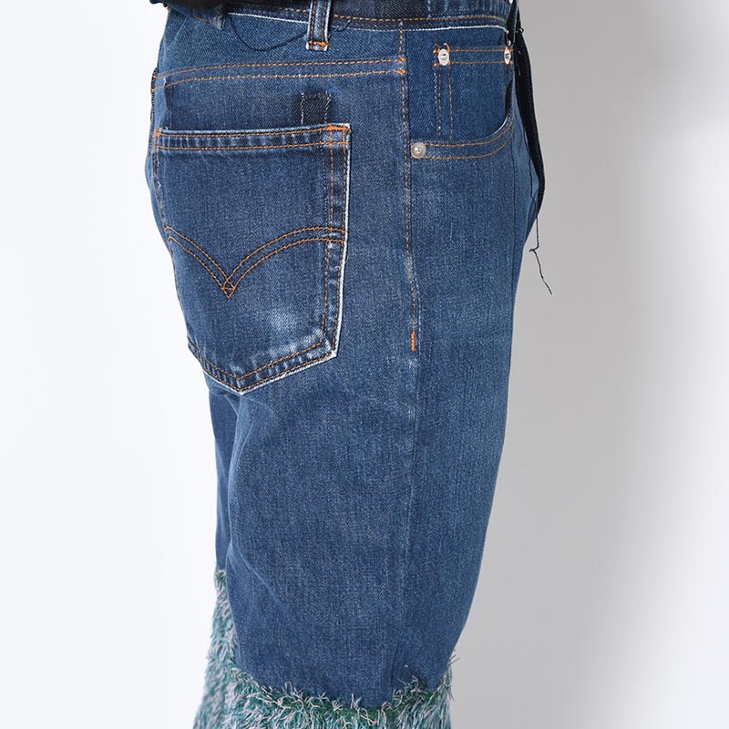 MONSTER 2nd DENIM PANTS size:S -INDIGO-