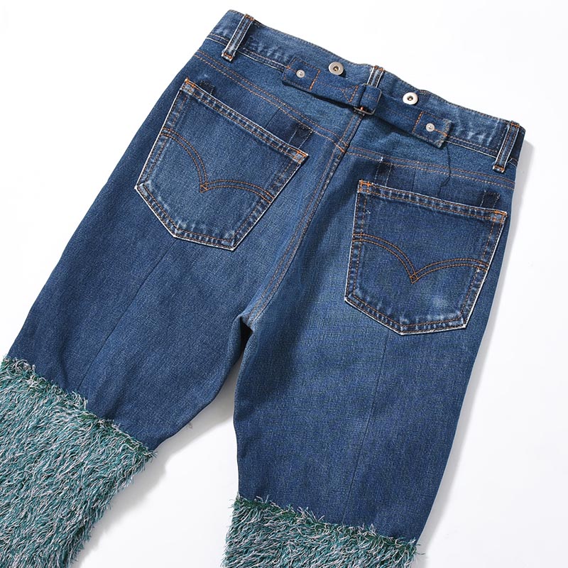 MONSTER 2nd DENIM PANTS size:S -INDIGO-