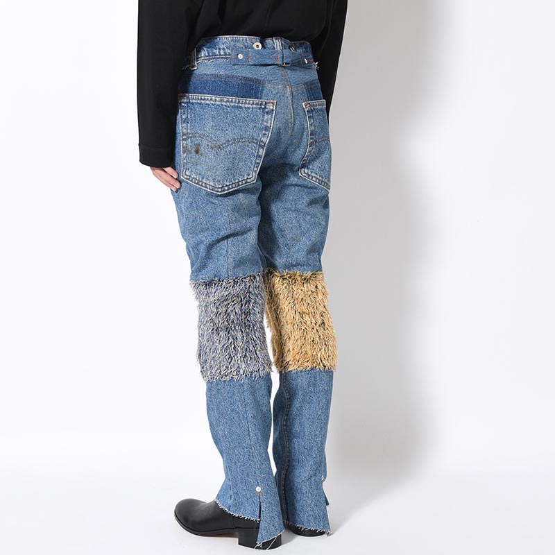 MONSTER 2nd DENIM PANTS size:M -USED.INDIGO-