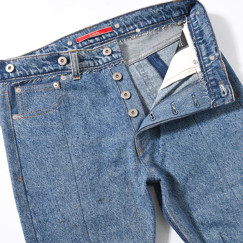 MONSTER 2nd DENIM PANTS size:M -USED.INDIGO-