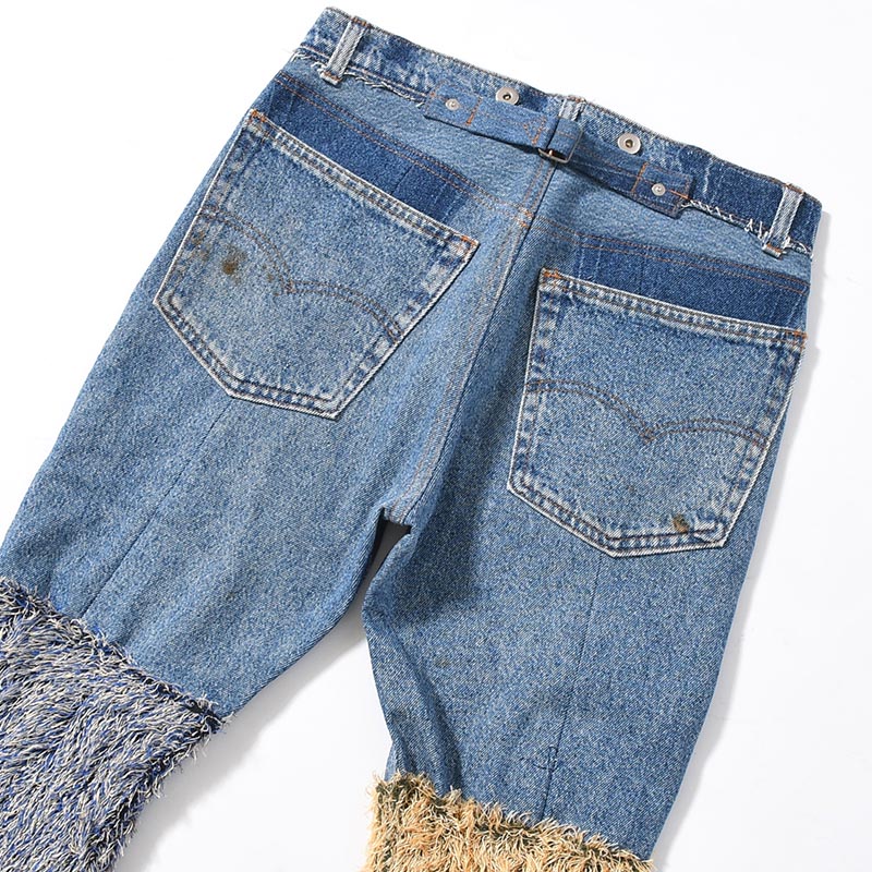 MONSTER 2nd DENIM PANTS size:M -USED.INDIGO-