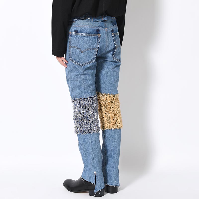 MONSTER 2nd DENIM PANTS size:S -USED.INDIGO-