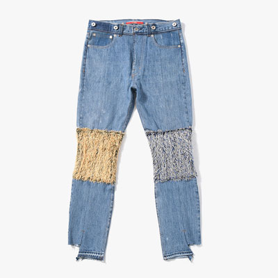 MONSTER 2nd DENIM PANTS size:S -USED.INDIGO-