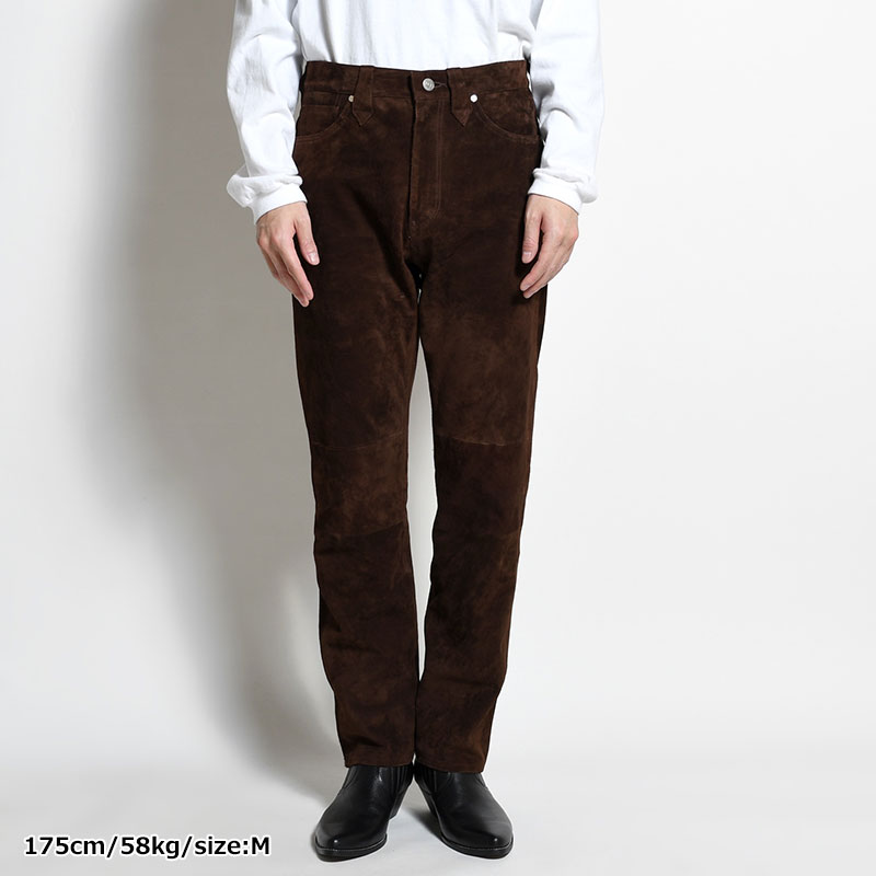 5 POCKET TAPERED PT -CHOCOLATE-