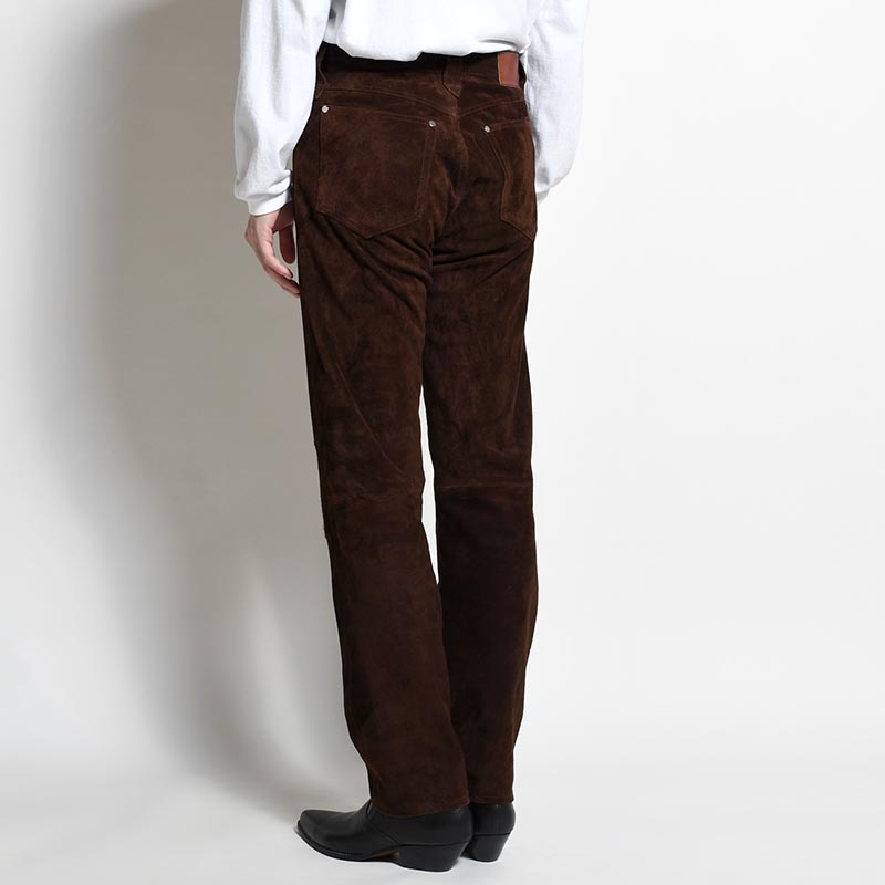 5 POCKET TAPERED PT -CHOCOLATE-