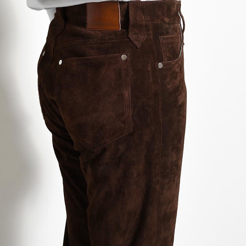 5 POCKET TAPERED PT -CHOCOLATE-