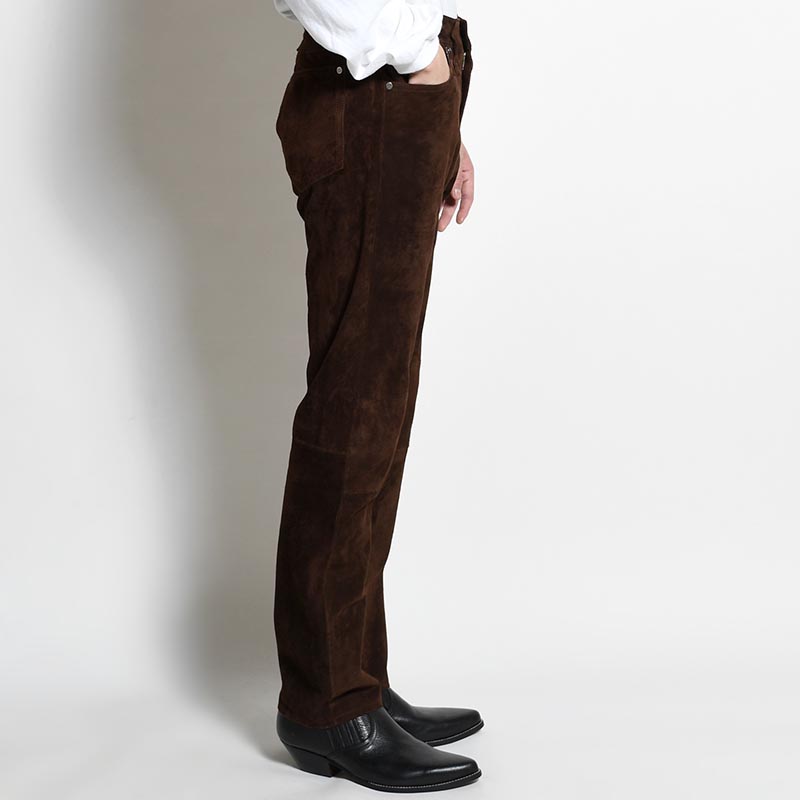 5 POCKET TAPERED PT -CHOCOLATE-