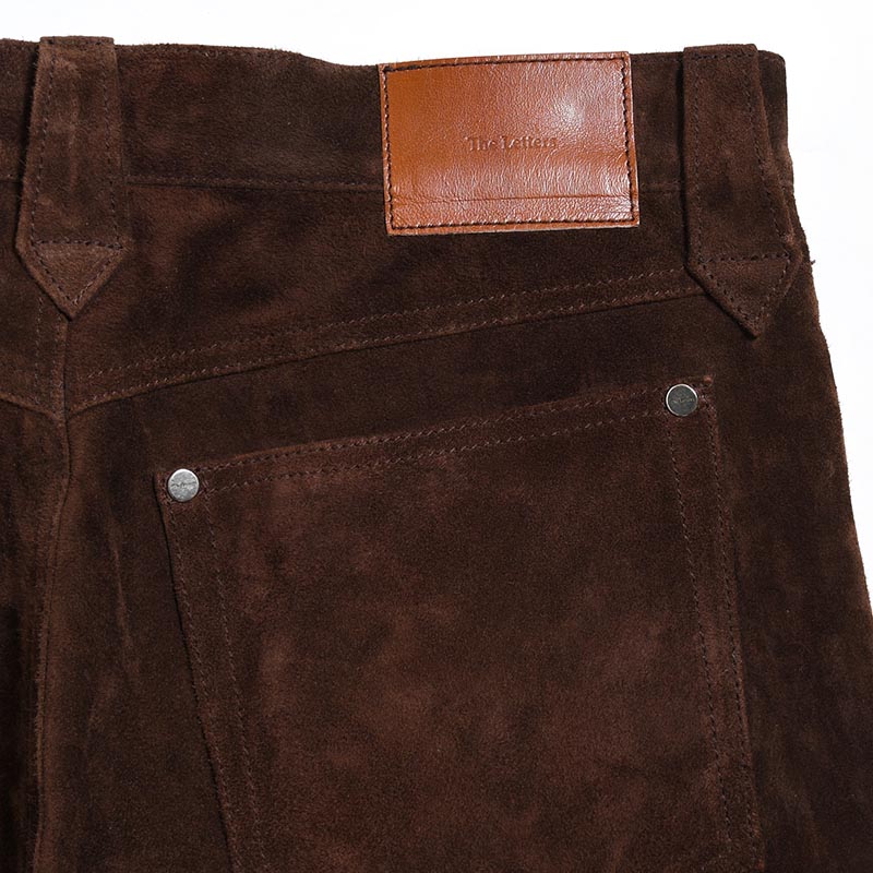 5 POCKET TAPERED PT -CHOCOLATE-